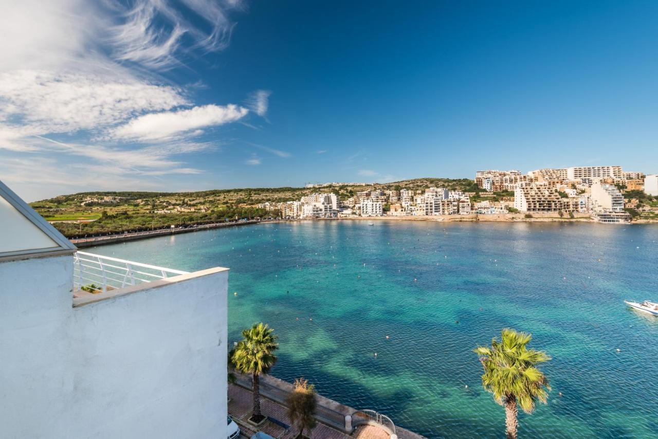 Apartamento Blue Harbour Seafront Penthouse With Large Terrace With Panoramic Sea Views - By Getawaysmalta Bahía de San Pablo Exterior foto